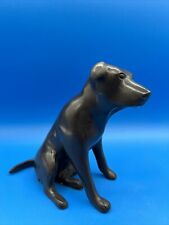 Restoration Hardware Cast Brass/Bronze Labrador Dog Retriever Sculpture Vintage picture