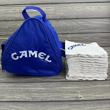 1991 RETRO VINTAGE CAMEL CIGARETTES TRIANGLE BAG Cooler Lunchbox With Napkins picture