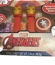 RARE Marvel Avengers PEZ FACTORY ERROR Two Iron Men In Package.  Never Opened  picture