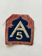 US 5th Army original wartime cut edge patch picture