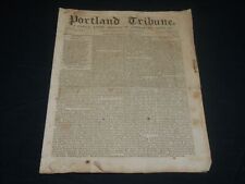 1841 AUGUST 28 PORTLAND TRIBUNE NEWSPAPER - U. S. FISCAL BANK - TYLER - NP 4834 picture