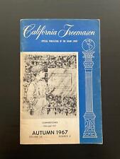 California Freemason Official Publication of the Grand Lodge Autumn 1967 Vol.14 picture