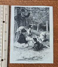 Harper's Weekly 1867 Sketch Print A Pastoral Episode picture