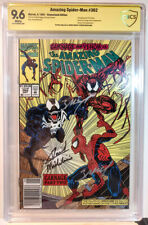 The Amazing Spider-Man #362 Newsstand, 2nd App Carnage, 2x Signed picture
