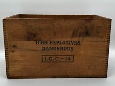 Vintage Union Explosives Company Wooden Crate Box I.C.C.-14 picture