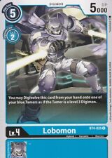 BANDAI DIGIMON CARD GAME LOBOMON BT4 025 BLUE picture