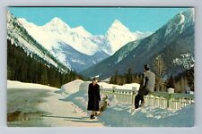 Rogers Pass-British Columbia, Rogers Pass Hwy, Mt Sir Donald, Vintage Postcard picture