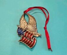 Gorham Eagle of Liberty Patriotic Ornament Eagle with US Flag  