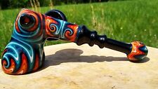 Fire Water Linework Glass Hammer Bubbler Pipe picture