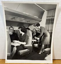 Douglas DC-9 Jet Transport Passengers Having Drinks. Stamp DOUGLAS DC-9 picture