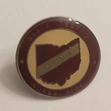 Vintage 1970’s Nurses Aide Program State Tested Pin picture