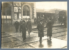 France, President Raymond Poincaré at the Gare de Rambouillet Vintage Silver Prin picture