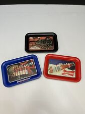 Vintage Three 1996 Budweiser Metal Trays picture