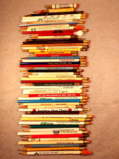 Lot of 50 Vintage Advertising Pencils, Wood Advertising Pencils-Most S.E. PA. picture