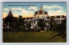 Key West FL-Florida, Convent of Mary Immaculate, Vintage c1955 Souvenir Postcard picture