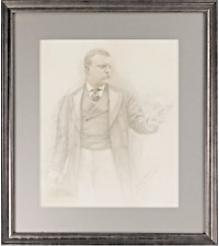 1902 Carl Joseph Becker Sketch of Theodore Roosevelt picture