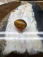 Ancient small golden huge tapered bead 9 x 7.6 mm collectible artisans picture