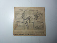 1880's THE NEW CAPADURA Cigar Tobacco CARD w/ Comic Strip Gag R.C. BROWN & CO NY picture