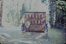 sl46  Original Slide  1973 Sign  Crater Lake National Park 605a picture