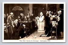 RPPC First Prayer in Congress 1774 Real Photo Postcard picture