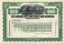 Kansas City, Fort Scott and Memphis Railway Co. - Unissued Stock Certificate - R picture