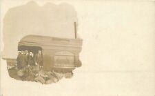 RPPC Postcard c1908 President Teddy Roosevelt Railroad Whistle Stop 23-8368 picture
