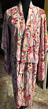 Handmade Silk Floral Kimono Pinks Reds Purple size S/M Japan Traditional picture