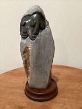 Original Shona Stone Sculpture “ Sisters “ Zimbabwe Artist Signed Moyo picture