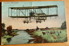 Farman's Aeroplane illustrated postcard early aviation picture