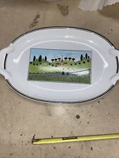 VILLEROY BOCH DESIGN NAIF SANDWICH TRAY 10x6.25 CHECK STORE HAVE ENTIRE SET picture