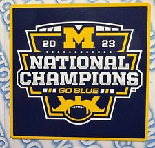 🔥2023 NATIONAL CHAMPIONS MICHIGAN WOLVERINES COLOR DECAL STICKER 2024 picture