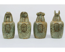 Canopic jars - The Four organs Jars made from Heavy Flame stone - hand carved picture