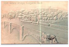 Embossed - Niagara Falls NY-New York - Goat Island Bridge & Rapids - Postcard picture