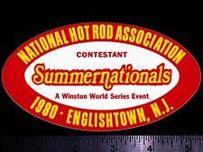 NHRA Summernationals, Englishtown, NJ 1980 Original Vintage Racing Decal/Sticker picture