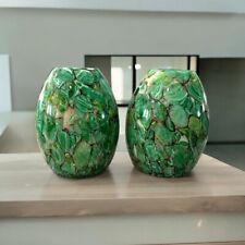 Westinghouse Imperial Jade Hand-Blown Art Glass Pendant Shades Set Of (2) picture