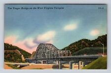 Hamlin WV-West Virginia, Yeager Bridge, Antique, Vintage Souvenir Postcard picture