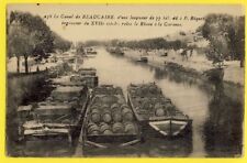 cpa 30 - CANAL de BEAUCAIRE Gard View of the CANAL du MIDI Peniches Barrels Barrels picture