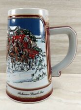 1989 Budweiser Holiday Clydesdale Collector Series Anheuser Busch Beer Stein Mug picture