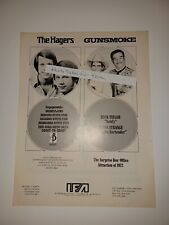 The Hagers Gunsmoke Glenn Strange Jose Feliciano Vintage 1973 8x11 Magazine Ad picture