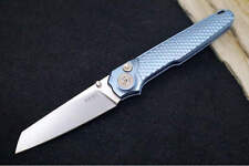 Maniago Knife Makers Miura - Stonewashed Sheepsfoot Blade / M390 Steel / Blue An picture