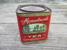 vintage old MONADNOCK TEA TIN Advertising, Keene NH picture