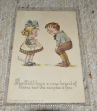 Twelvetrees Charles Postcard Boy Little Girl New Brand Of Kisses Free picture