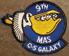 Cold War USAF US Air Force 9th Military Airlift Squadron C-5 Galaxy Patch Vtg  picture