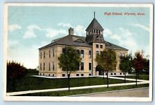 Warren Minnesota MN Postcard High School Exterior Building c1915 Vintage Antique picture