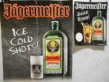 JAGERMEISTER ICE COLD SHOTS & JAGER BOMBS POSTERS  LOT OF 2 picture