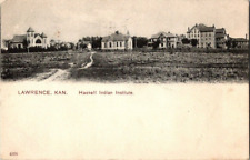 LAWRENCE KANSAS - HASKELL INSTITUTE INDIAN SCHOOL - POSTCARD 1907c picture