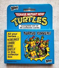 Vintage 1990 Topps Teenage Mutant Hero Turtles 66 Collector Cards Complete Set picture