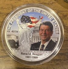 40TH American US President Ronald Reagan Silver Eagle Commemorative Coin picture