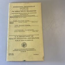 1955 INTERNATIONAL CERTIFICATES OF VACCINATION WORLD HEALTH ORGANIZATION picture