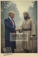 President Donald Trump AND Jesus Handshake Photo 4x6 Political Interest Photo #5 picture